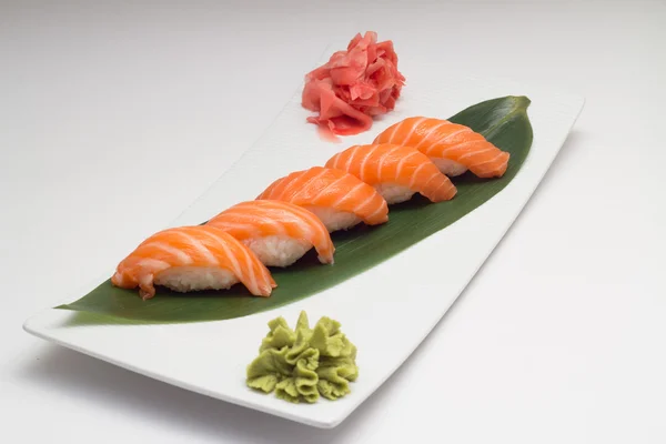 Nigiri łosoś, sushi — Zdjęcie stockowe