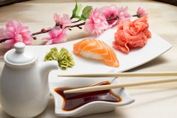 Salmon sushi nigiri — Stock Photo, Image