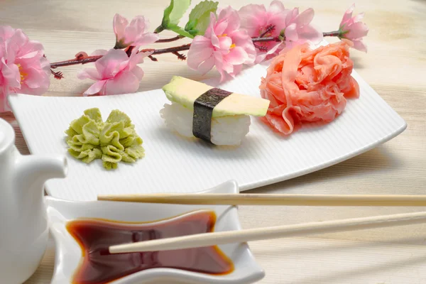 Sushi nigiri avocado — Stock Photo, Image