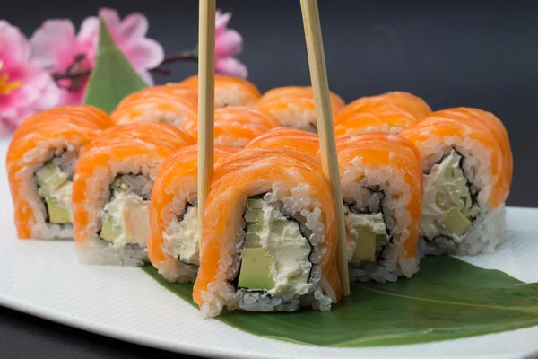 Filadélfia sushi roll — Fotografia de Stock