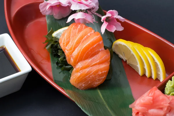 Salmon sushi sashimi — Stock Photo, Image