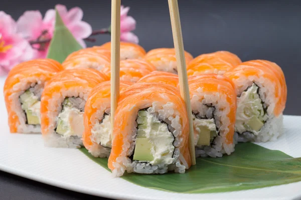 Philadelphia sushi roll — Stock fotografie