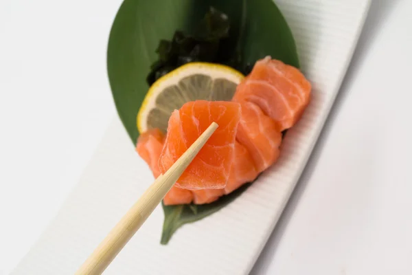 Sushi de salmão sashimi — Fotografia de Stock