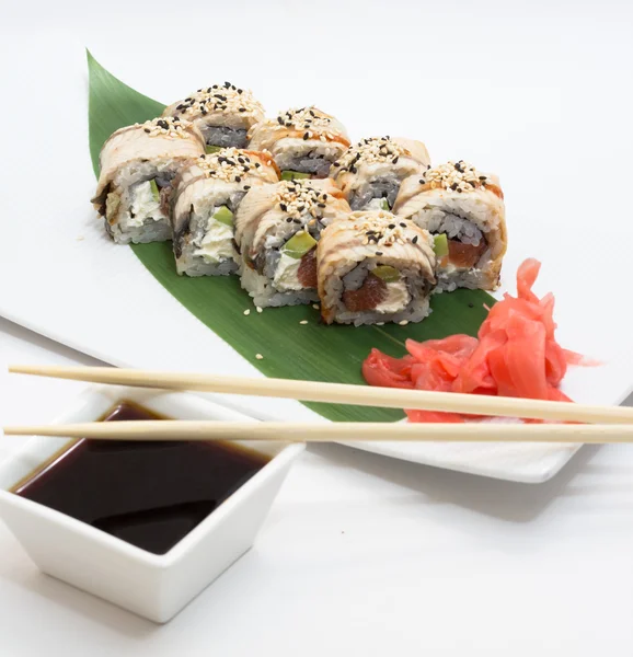 Canada sushi roll — Stockfoto
