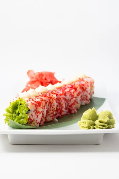 Roll sushi w tempura — Zdjęcie stockowe