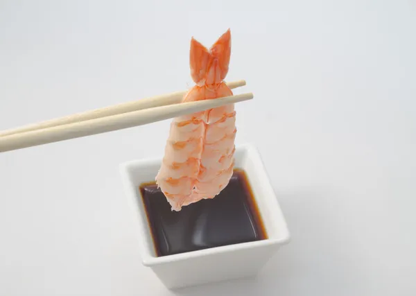 Krewetki nigiri sushi — Zdjęcie stockowe