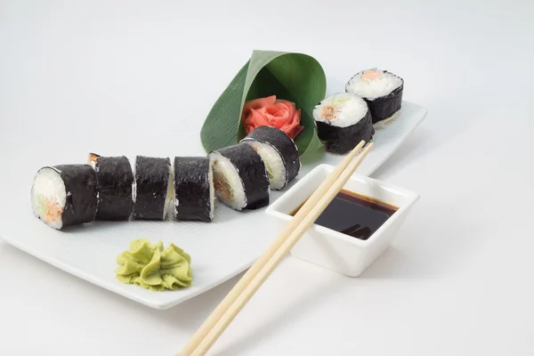 Sushi roll in nori — Stock Photo, Image