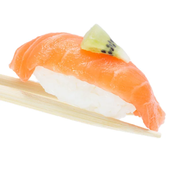 Salmón aislado sushi nigiri — Foto de Stock