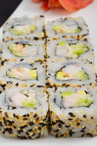 Kalifornie sushi roll — Stock fotografie
