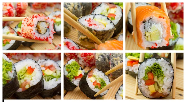 Collage de sushi — Foto de Stock