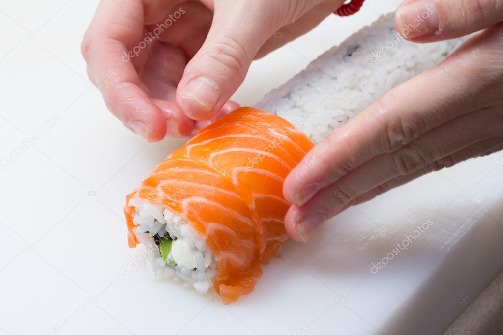 Ingredients for making sushi