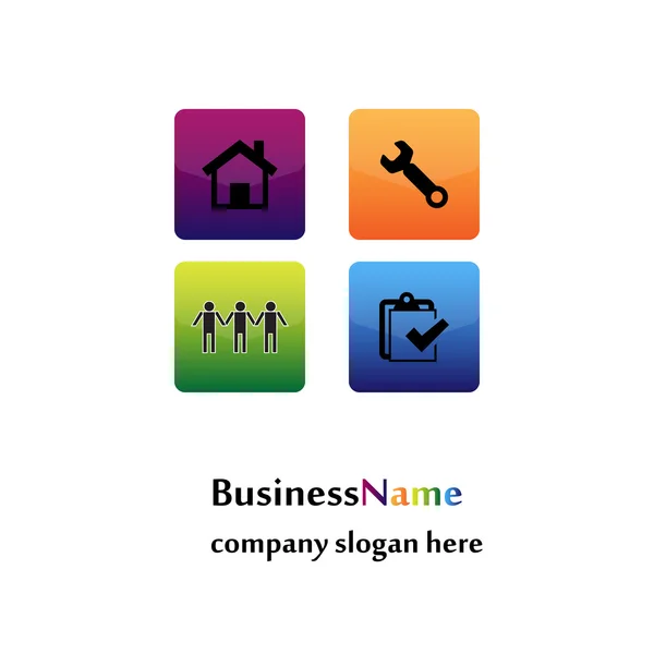 Company logos — Stock Vector