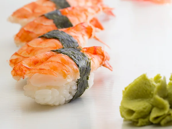 Shrimp sushi nigiri — Stock Photo, Image