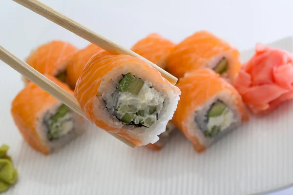 Filadélfia sushi roll — Fotografia de Stock