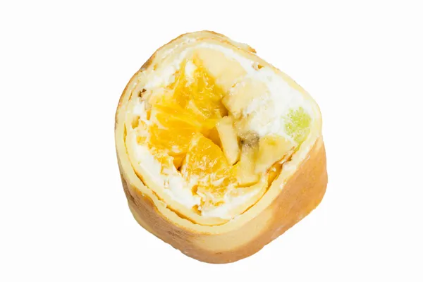 Doce sushi roll isolado no fundo branco — Fotografia de Stock
