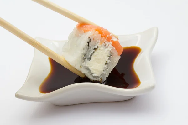 Rotolo di sushi Philadelphia — Foto Stock