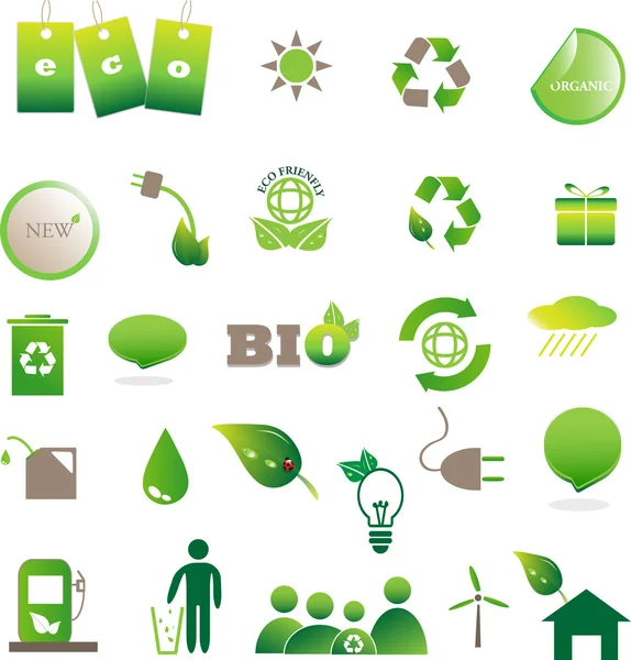 Eco iconos — Foto de Stock