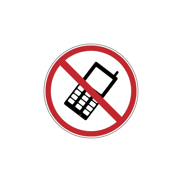 Ingen mobiltelefon. – Stock-vektor