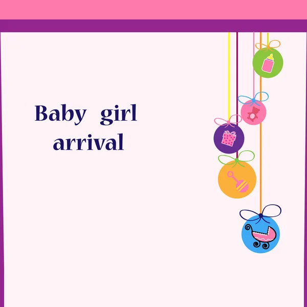 Baby girl — Stock Vector