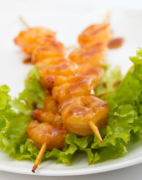 Grilled shrimps — Stock Photo, Image