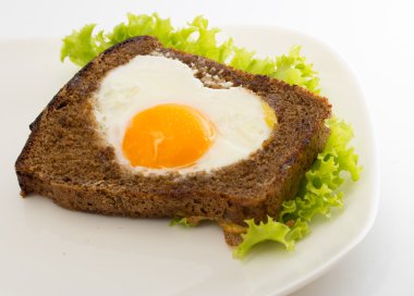 yumurta ve salata sandviç