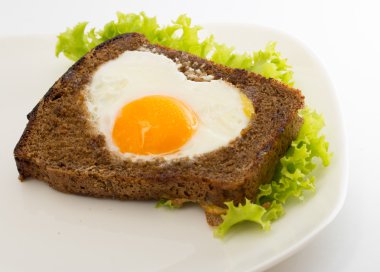 Sandwich with egg and salad clipart