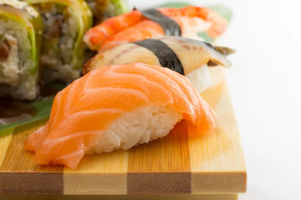 Nigiri łosoś, sushi — Zdjęcie stockowe