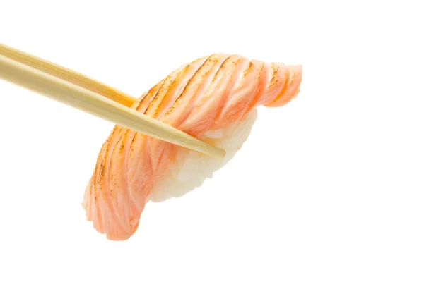 Somon sushi nigiri — Fotografie, imagine de stoc