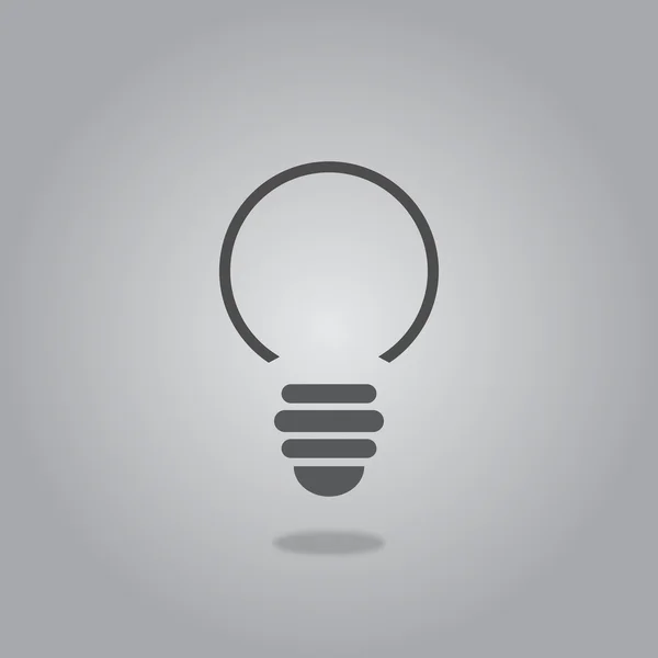 Light bulb vector icon — Stock Vector