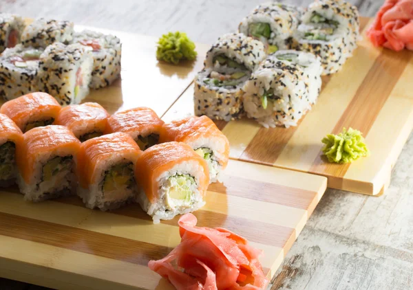 Food on a vintage background — Stock Photo, Image