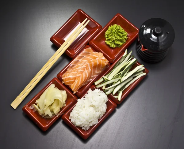 Comida asiática sushi — Foto de Stock