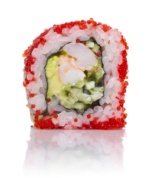 Sushi isolert på hvit bakgrunn – stockfoto