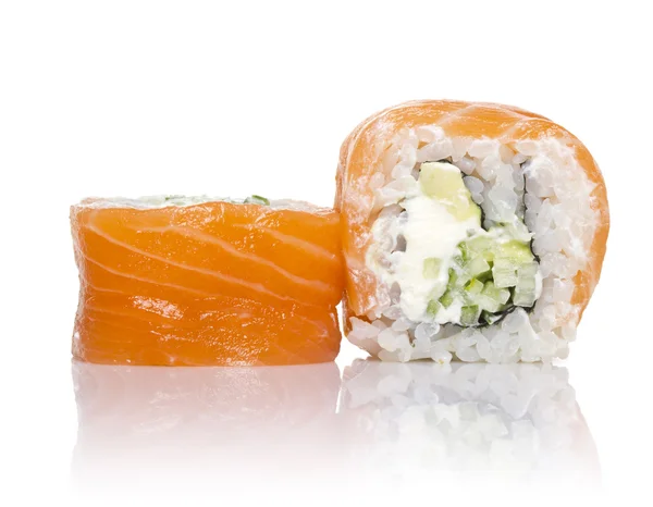 Sushi isoliert auf weißem Hintergrund — Stockfoto