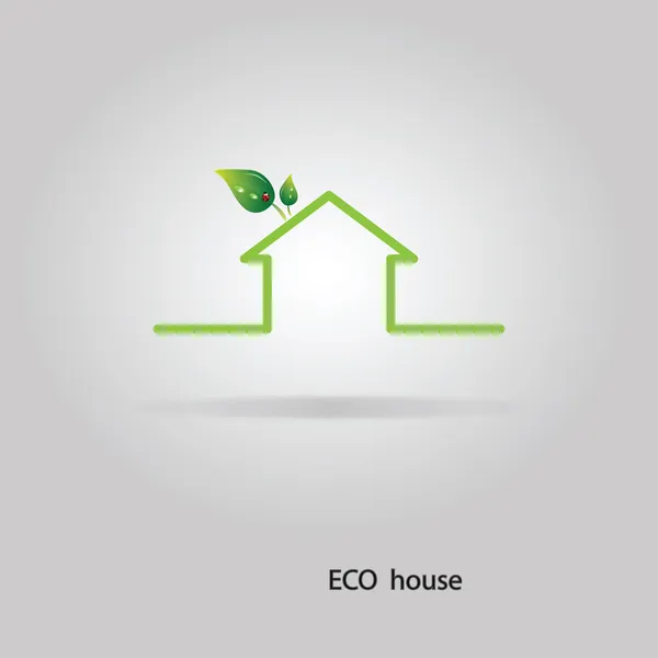Eco Casa — Vector de stock