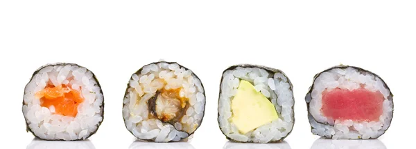 Sushi roll geïsoleerd op witte achtergrond — Stockfoto