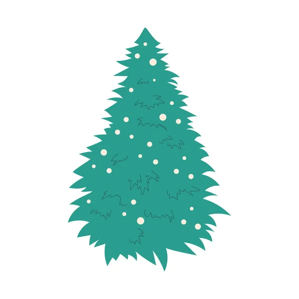 Χριστουγεννιάτικο Δέντρο Λευκό Φόντο Σύμβολο Διακοπών Νέο Έτος Φυτό Κωνοφόρων — Φωτογραφία Αρχείου