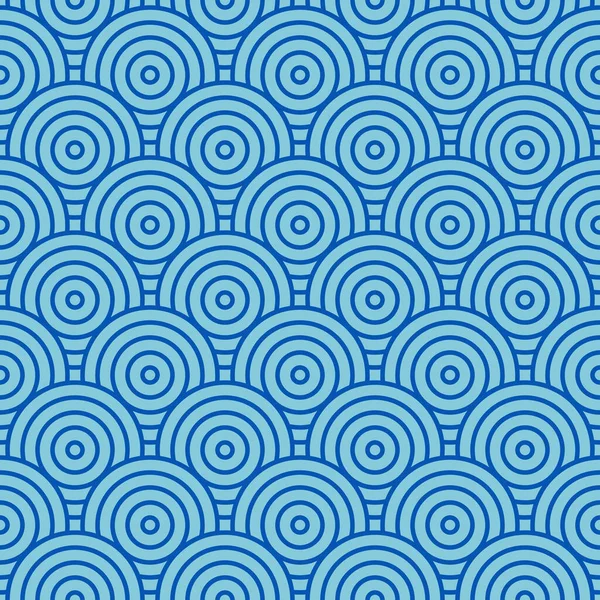 Cerchi Geometrici Azzurri Con Contorno Modelli Senza Cuciture Tessuti Alla — Foto Stock