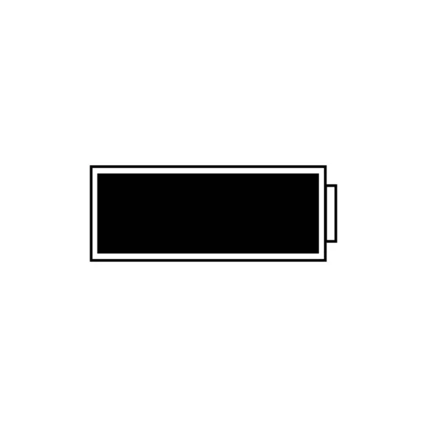 Повний Заряд Батареї Лінійна Піктограма Заряду Батареї Білому Тлі — стокове фото