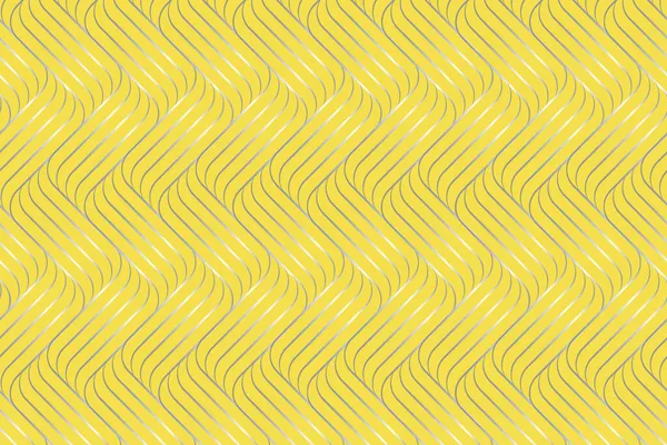 Entrelaçamento Linhas Cinzas Fundo Amarelo Cor Tendência 2021 Design Moderno — Fotografia de Stock