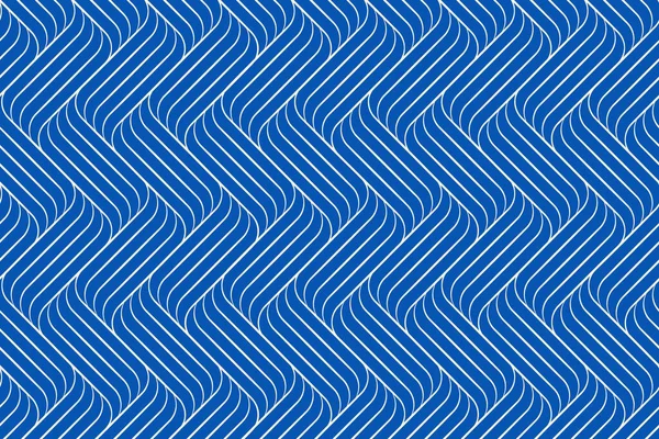 Poster Interlacing Winding Lines Stylish Pattern Modern Design Blue White — Stock Photo, Image