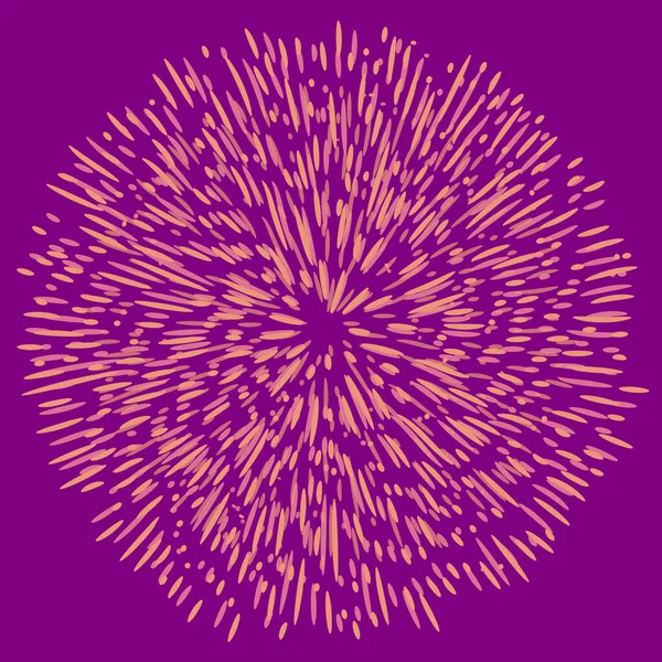 Вибуховий Ефект Випадкових Радіальних Рожевих Ліній Фіолетовому Тлі Квітковий Абстрактний — стокове фото