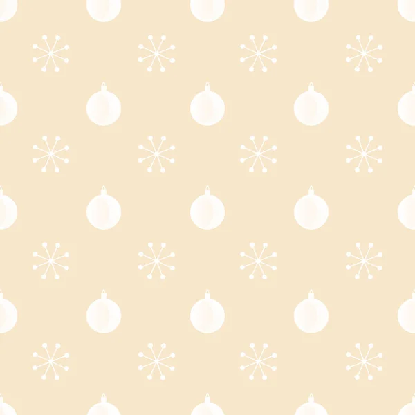 Weihnachtskugeln Und Schneeflocken Auf Rosa Hintergrund Nahtloses Muster Für Moderne — Stockfoto