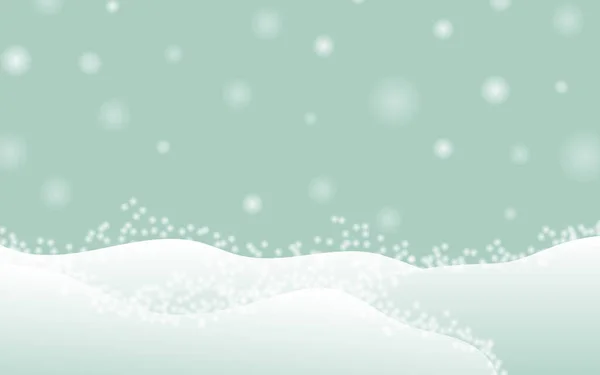 Winter Achtergrond Sneeuw Valt Drijft Nieuwjaarskaart Met Kopieerruimte Poster Blauw — Stockfoto