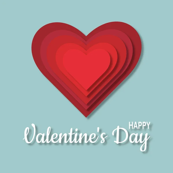 Cartão Romântico Cumprimentando Com Grande Coração Vermelho Composto Pequenos Corações — Fotografia de Stock