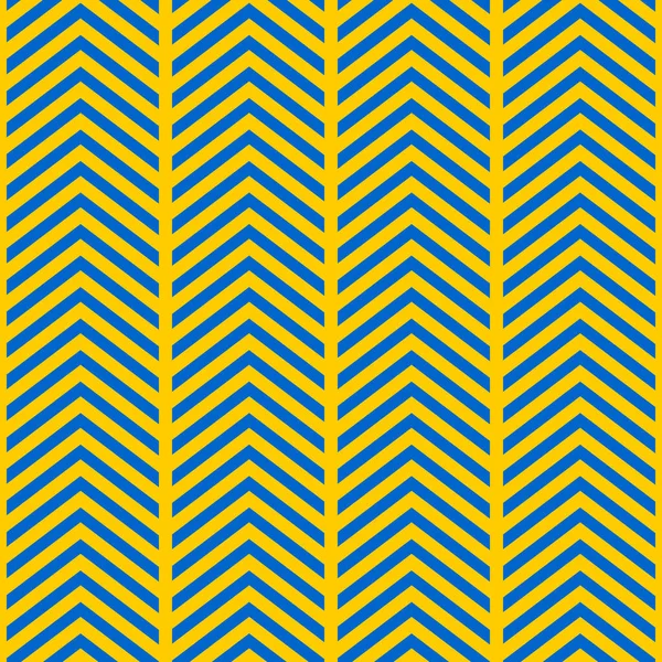 Motivo Zig Zag Blu Giallo Modello Senza Cuciture Stile Art — Foto Stock