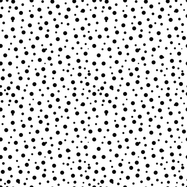 Polka Dot Fabric Infinite Number Black Dots White Background Seamless — Fotografia de Stock