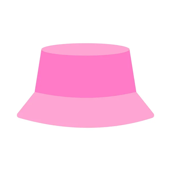 Pink Panama Stylish Headdress White Background Fashion Accessory — Stock Photo, Image