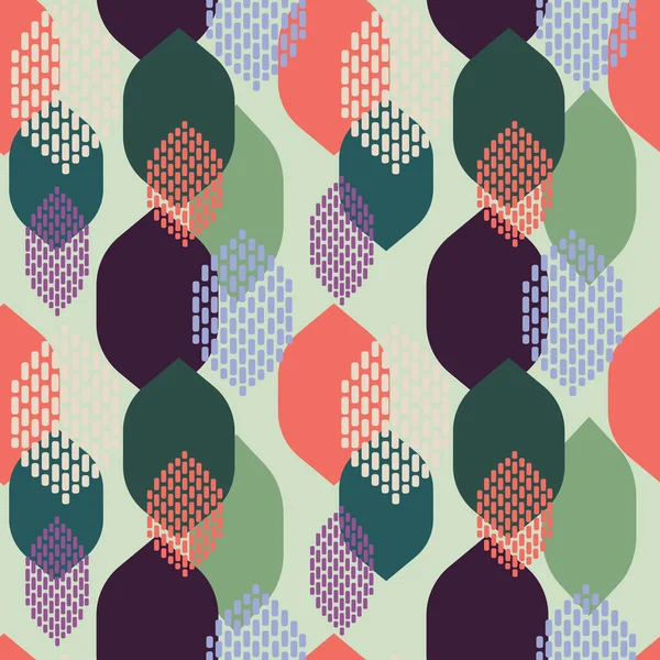 Abstracte Bladeren Naadloos Modern Patroon Met Voor Textiel Stoffen — Stockfoto