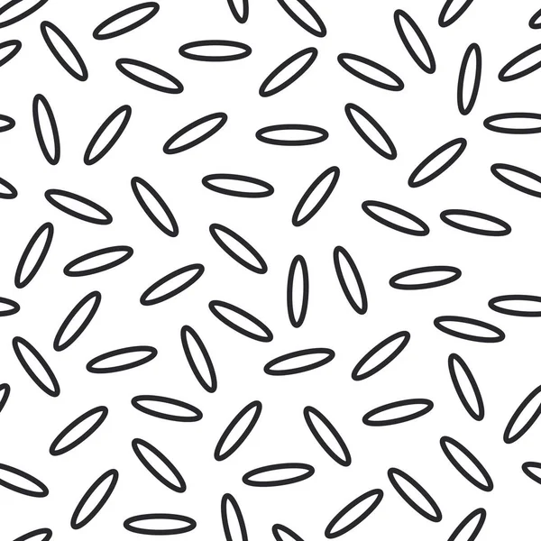 Απρόσκοπτη Μοντέρνο Μοτίβο Μαύρους Κόκκους Ρυζιού Λευκό Φόντο Για Υφάσματα — Φωτογραφία Αρχείου