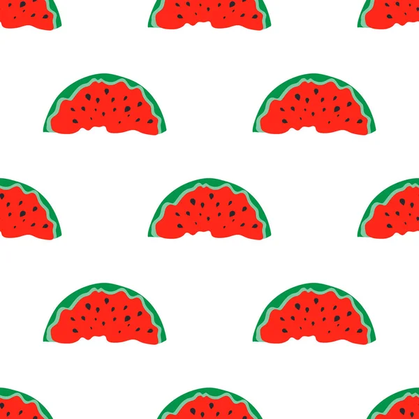 Pieces Watermelon Seeds Turned Upside Seamless Cute Pattern Modern Textile — Stockfoto